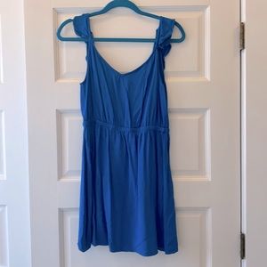 Royal blue rayon dress